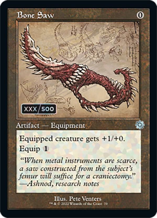 Bone Saw (Schematic) (Serial Numbered) [The Brothers' War: Retro Frame Artifacts] 70