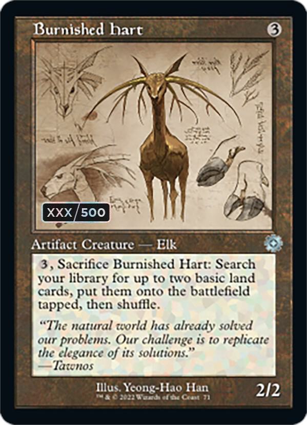 Burnished Hart (Schematic) (Serial Numbered) [The Brothers' War: Retro Frame Artifacts] 71