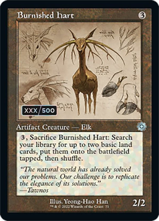 Burnished Hart (Schematic) (Serial Numbered) [The Brothers' War: Retro Frame Artifacts] 71