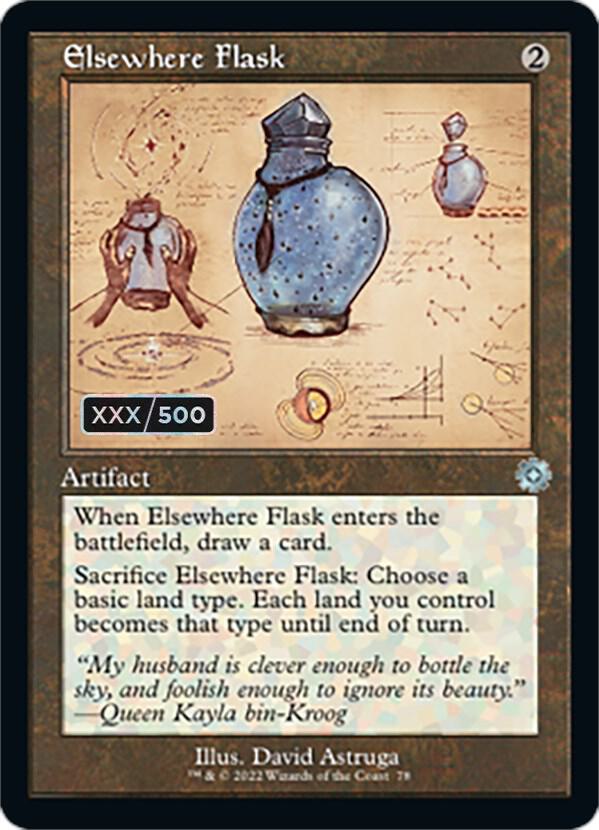 Elsewhere Flask (Schematic) (Serial Numbered) [The Brothers' War: Retro Frame Artifacts] 78