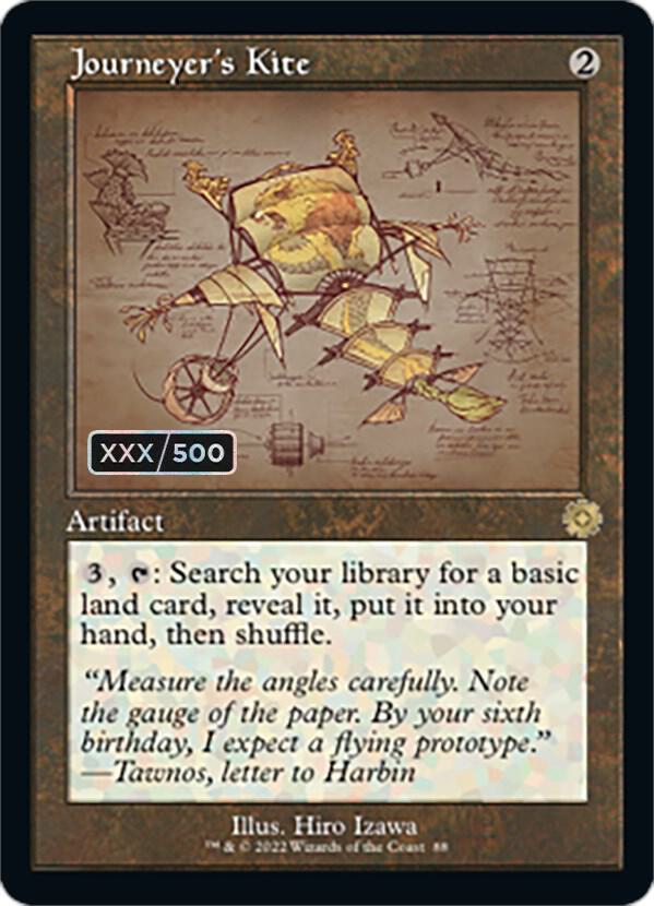 Journeyer's Kite (Schematic) (Serial Numbered) [The Brothers' War: Retro Frame Artifacts] 88