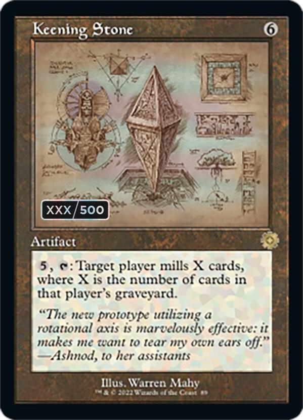 Keening Stone (Schematic) (Serial Numbered) [The Brothers' War: Retro Frame Artifacts] 89