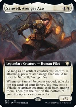 Sanwell, Avenger Ace (Extended Art) [Commander: The Brothers' War] 52