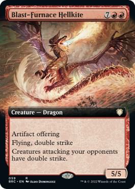 Blast-Furnace Hellkite (Extended Art) [Commander: The Brothers' War] 59