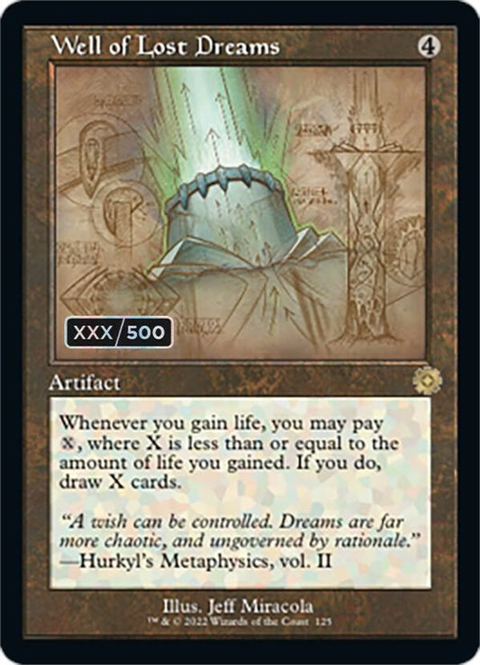 Well of Lost Dreams (Schematic) (Serial Numbered) [The Brothers' War: Retro Frame Artifacts] 125