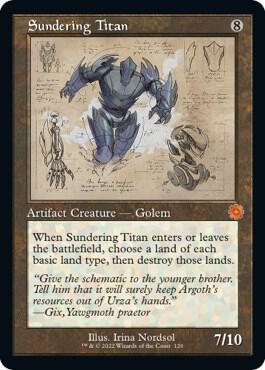 Sundering Titan (Schematic) [The Brothers' War: Retro Frame Artifacts] 120