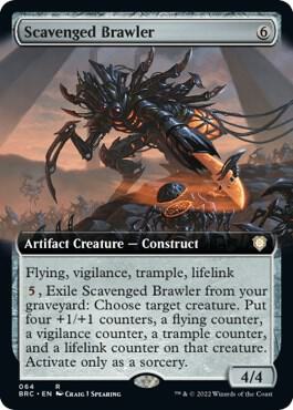 Scavenged Brawler (Extended Art) [Commander: The Brothers' War] 64