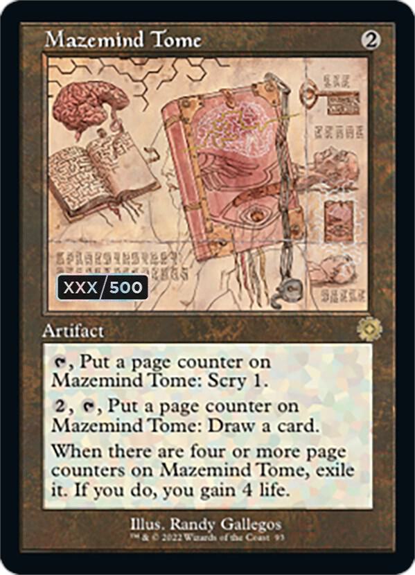 Mazemind Tome (Schematic) (Serial Numbered) [The Brothers' War: Retro Frame Artifacts] 93