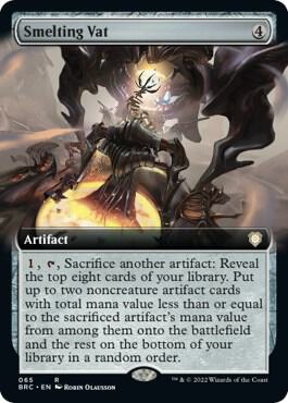 Smelting Vat (Extended Art) [Commander: The Brothers' War] 65