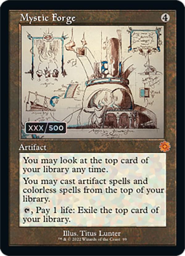 Mystic Forge (Schematic) (Serial Numbered) [The Brothers' War: Retro Frame Artifacts] 99