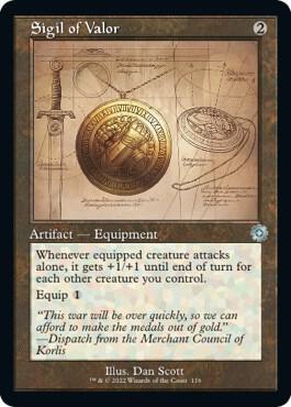 Sigil of Valor (Schematic) [The Brothers' War: Retro Frame Artifacts] 116