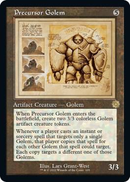 Precursor Golem (Schematic) [The Brothers' War: Retro Frame Artifacts] 105