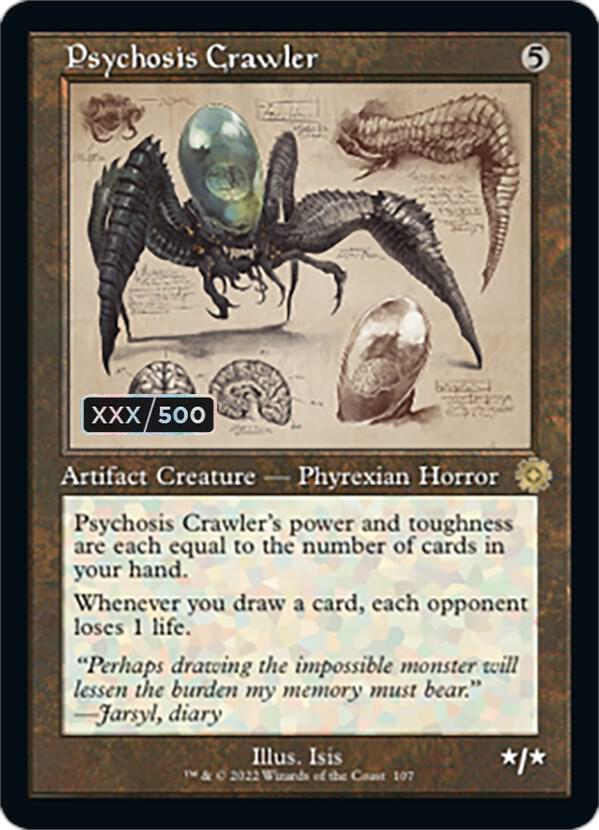 Psychosis Crawler (Schematic) (Serial Numbered) [The Brothers' War: Retro Frame Artifacts] 107