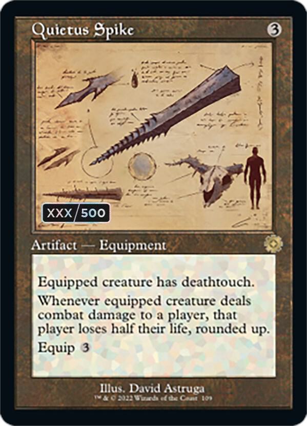 Quietus Spike (Schematic) (Serial Numbered) [The Brothers' War: Retro Frame Artifacts] 109