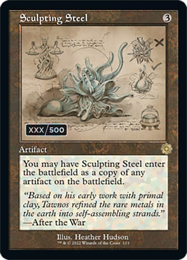 Sculpting Steel (Schematic) (Serial Numbered) [The Brothers' War: Retro Frame Artifacts] 113