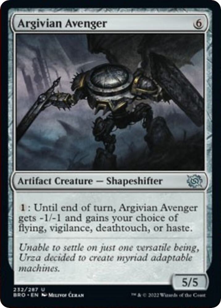 Argivian Avenger [The Brothers' War] 232