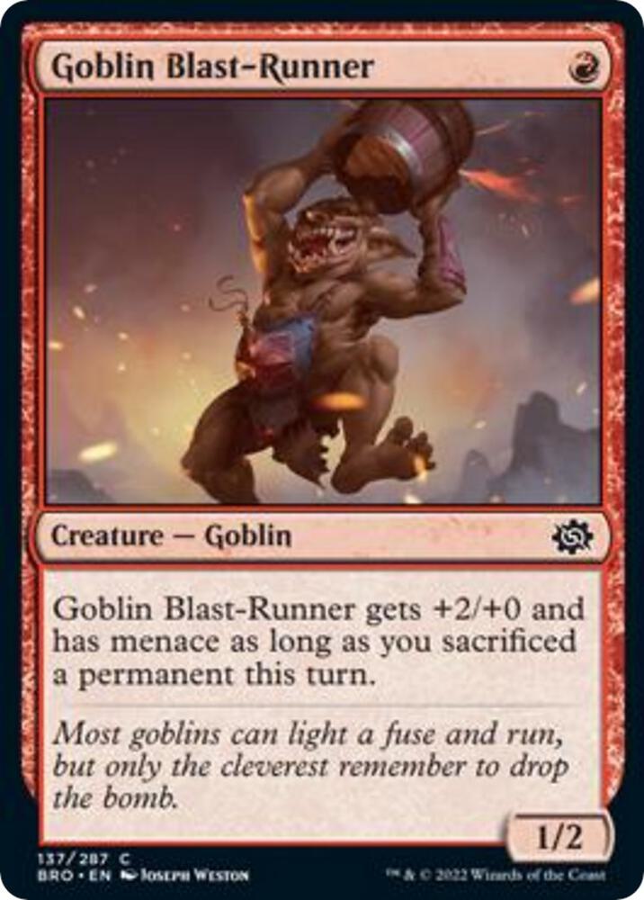 Goblin Blast-Runner [The Brothers' War] 137