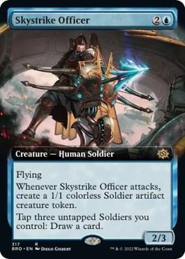 Skystrike Officer (Extended Art) [The Brothers' War] 317