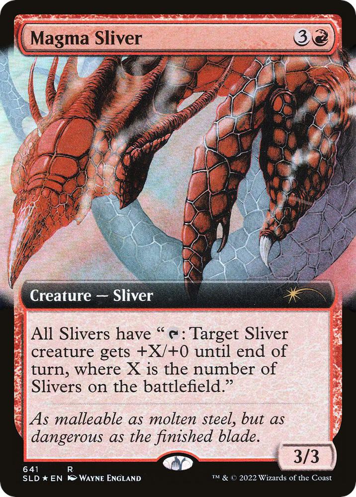 Magma Sliver (Extended Art) [Secret Lair Drop Series] 641