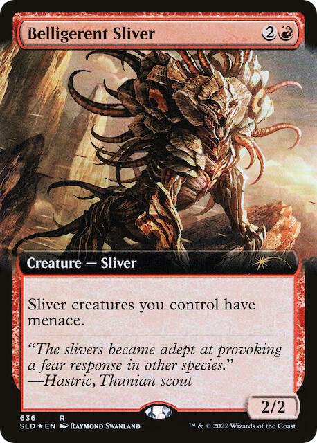 Belligerent Sliver (Extended Art) [Secret Lair Drop Series] 636
