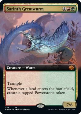 Sarinth Greatwurm (Extended Art) [The Brothers' War] 358