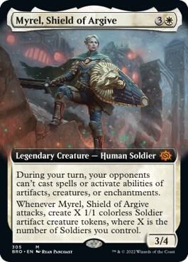 Myrel, Shield of Argive (Extended Art) [The Brothers' War] 305