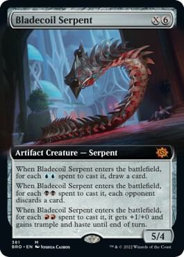 Bladecoil Serpent (Extended Art) [The Brothers' War] 361