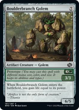 Boulderbranch Golem [The Brothers' War] 197