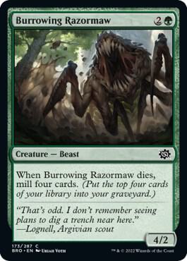 Burrowing Razormaw [The Brothers' War] 173