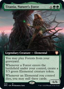 Titania, Nature's Force (Extended Art) [Commander: The Brothers' War] 45