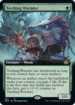 Teething Wurmlet (Extended Art) [The Brothers' War] 348