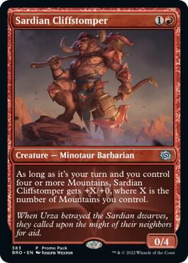 Sardian Cliffstomper [Promo Pack: The Brothers' War] 383