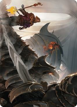 Mass Production Art Card (Gold-Stamped Planeswalker Symbol) [Art Series: The Brothers' War] 1