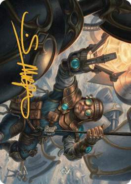 Powerstone Engineer Art Card (Gold-Stamped Signature) [Art Series: The Brothers' War] 2