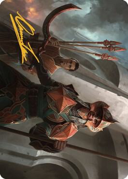 Siege Veteran Art Card (Gold-Stamped Signature) [Art Series: The Brothers' War] 3