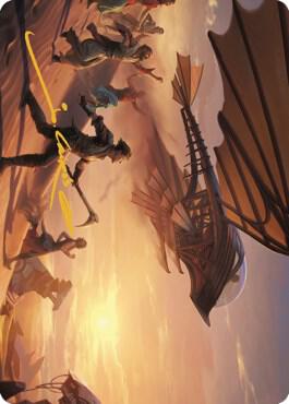 Take Flight Art Card (Gold-Stamped Signature) [Art Series: The Brothers' War] 12
