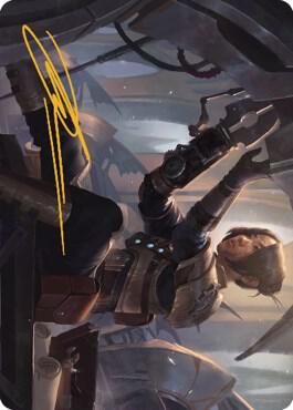 Thopter Mechanic Art Card (Gold-Stamped Signature) [Art Series: The Brothers' War] 13