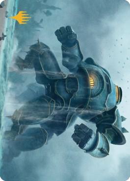 Depth Charge Colossus Art Card (Gold-Stamped Planeswalker Symbol) [Art Series: The Brothers' War] 14