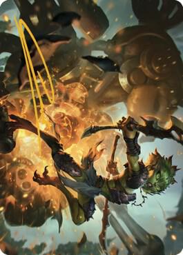 Argothian Sprite Art Card (Gold-Stamped Signature) [Art Series: The Brothers' War] 23