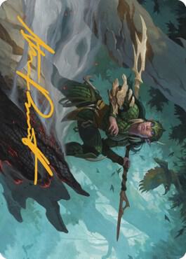 Gwenna, Eyes of Gaea Art Card (Gold-Stamped Signature) [Art Series: The Brothers' War] 25