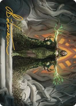 Titania, Voice of Gaea Art Card (Gold-Stamped Signature) [Art Series: The Brothers' War] 26