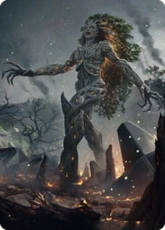 Titania, Gaea Incarnate Art Card [Art Series: The Brothers' War] 27