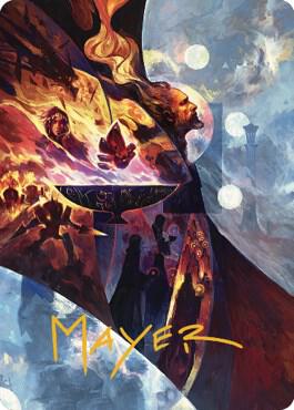 Urza's Command Art Card (Gold-Stamped Signature) [Art Series: The Brothers' War] 31
