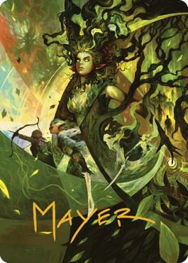 Titania's Command Art Card (Gold-Stamped Signature) [Art Series: The Brothers' War] 34