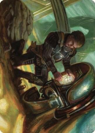 Urza, Powerstone Prodigy Art Card [Art Series: The Brothers' War] 35