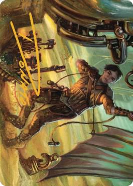 Mishra, Excavation Prodigy Art Card (Gold-Stamped Signature) [Art Series: The Brothers' War] 36