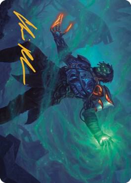 Mishra, Claimed by Gix Art Card (Gold-Stamped Signature) [Art Series: The Brothers' War] 37