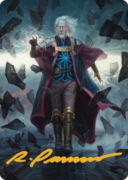 Urza, Planeswalker Art Card (Gold-Stamped Signature) [Art Series: The Brothers' War] 42
