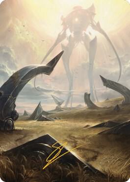 Plains (47) Art Card (Gold-Stamped Signature) [Art Series: The Brothers' War] 47
