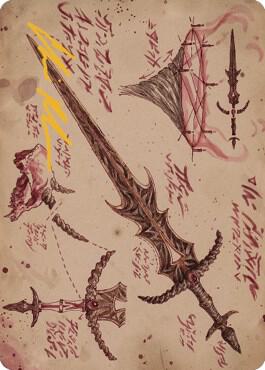 Blackblade Reforged Art Card (Gold-Stamped Signature) [Art Series: The Brothers' War] 56